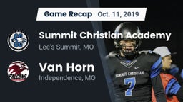 Recap: Summit Christian Academy vs. Van Horn  2019