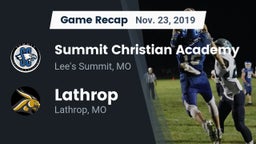 Recap: Summit Christian Academy vs. Lathrop  2019