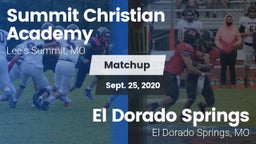 Matchup: Summit Christian vs. El Dorado Springs  2020