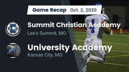 Recap: Summit Christian Academy vs. University Academy 2020