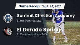 Recap: Summit Christian Academy vs. El Dorado Springs  2021