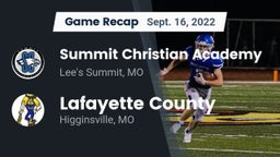 Recap: Summit Christian Academy vs. Lafayette County  2022