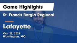 St. Francis Borgia Regional  vs Lafayette  Game Highlights - Oct. 25, 2021