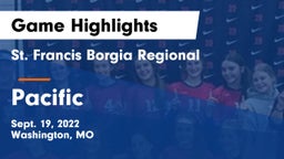 St. Francis Borgia Regional  vs Pacific Game Highlights - Sept. 19, 2022