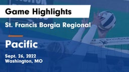 St. Francis Borgia Regional  vs Pacific Game Highlights - Sept. 26, 2022