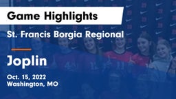 St. Francis Borgia Regional  vs Joplin  Game Highlights - Oct. 15, 2022