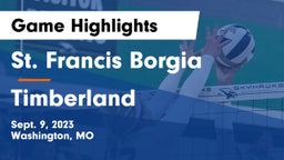 St. Francis Borgia  vs Timberland  Game Highlights - Sept. 9, 2023