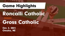 Roncalli Catholic  vs Gross Catholic  Game Highlights - Oct. 2, 2021