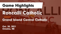 Roncalli Catholic  vs Grand Island Central Catholic Game Highlights - Oct. 30, 2021