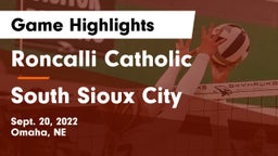Roncalli Catholic  vs South Sioux City  Game Highlights - Sept. 20, 2022