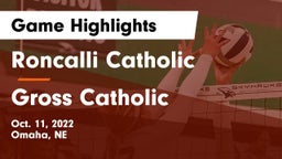 Roncalli Catholic  vs Gross Catholic  Game Highlights - Oct. 11, 2022