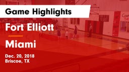 Fort Elliott  vs Miami  Game Highlights - Dec. 20, 2018