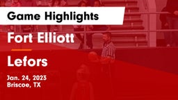 Fort Elliott  vs Lefors Game Highlights - Jan. 24, 2023