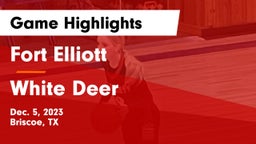 Fort Elliott  vs White Deer  Game Highlights - Dec. 5, 2023