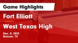 Fort Elliott  vs West Texas High  Game Highlights - Dec. 8, 2023