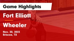 Fort Elliott  vs Wheeler  Game Highlights - Nov. 30, 2023