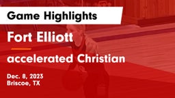 Fort Elliott  vs accelerated Christian Game Highlights - Dec. 8, 2023