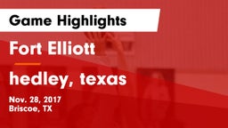Fort Elliott  vs hedley, texas Game Highlights - Nov. 28, 2017
