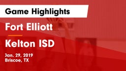 Fort Elliott  vs Kelton ISD Game Highlights - Jan. 29, 2019