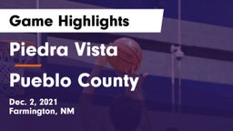 Piedra Vista  vs Pueblo County Game Highlights - Dec. 2, 2021