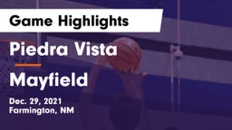 Piedra Vista  vs Mayfield  Game Highlights - Dec. 29, 2021