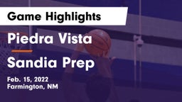 Piedra Vista  vs Sandia Prep  Game Highlights - Feb. 15, 2022