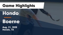Hondo  vs Boerne  Game Highlights - Aug. 21, 2020