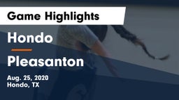 Hondo  vs Pleasanton  Game Highlights - Aug. 25, 2020