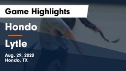 Hondo  vs Lytle  Game Highlights - Aug. 29, 2020