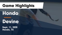 Hondo  vs Devine  Game Highlights - Sept. 11, 2020