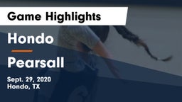 Hondo  vs Pearsall  Game Highlights - Sept. 29, 2020