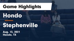 Hondo  vs Stephenville  Game Highlights - Aug. 13, 2021