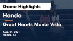 Hondo  vs Great Hearts Monte Vista Game Highlights - Aug. 21, 2021