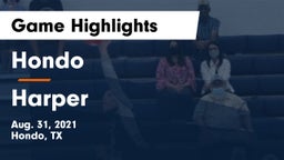 Hondo  vs Harper  Game Highlights - Aug. 31, 2021