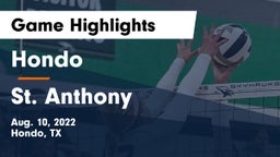 Hondo  vs St. Anthony Game Highlights - Aug. 10, 2022