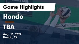 Hondo  vs TBA Game Highlights - Aug. 13, 2022
