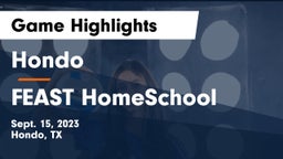Hondo  vs FEAST HomeSchool Game Highlights - Sept. 15, 2023