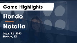 Hondo  vs Natalia  Game Highlights - Sept. 22, 2023