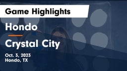 Hondo  vs Crystal City  Game Highlights - Oct. 3, 2023
