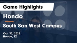 Hondo  vs South San West Campus Game Highlights - Oct. 30, 2023