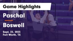 Paschal  vs Boswell Game Highlights - Sept. 22, 2023