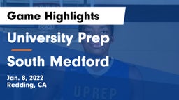 University Prep  vs South Medford  Game Highlights - Jan. 8, 2022