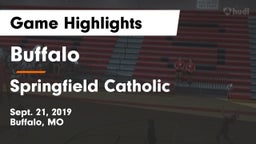 Buffalo  vs Springfield Catholic  Game Highlights - Sept. 21, 2019