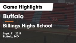 Buffalo  vs Billings Highs School Game Highlights - Sept. 21, 2019
