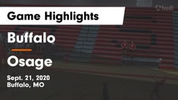 Buffalo  vs Osage  Game Highlights - Sept. 21, 2020