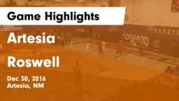 Artesia  vs Roswell  Game Highlights - Dec 30, 2016