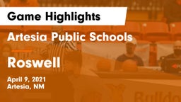Artesia Public Schools vs Roswell  Game Highlights - April 9, 2021
