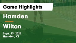 Hamden  vs Wilton  Game Highlights - Sept. 23, 2023