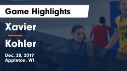 Xavier  vs Kohler  Game Highlights - Dec. 28, 2019