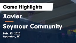 Xavier  vs Seymour Community  Game Highlights - Feb. 13, 2020